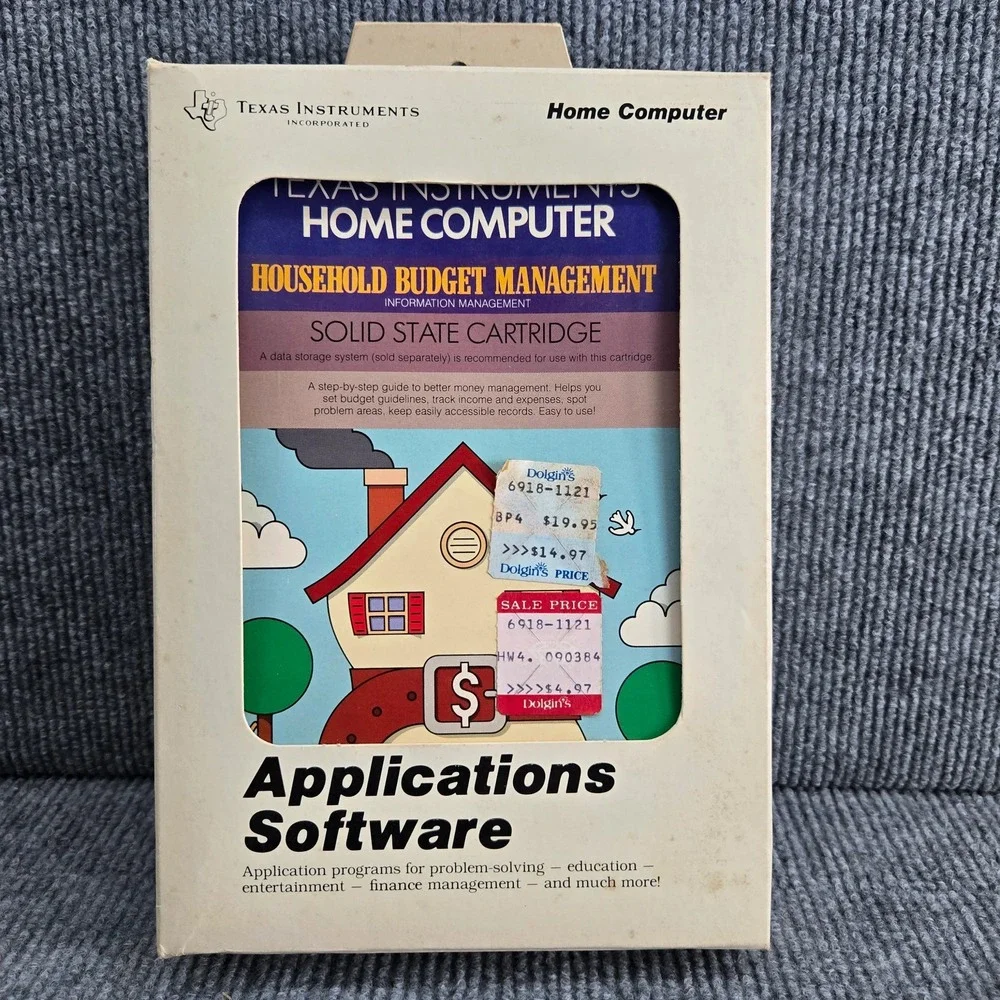 Texas‎ Instruments Home Computer Household Budget Management PHM 3007 Cartridge - Picture 4 of 5